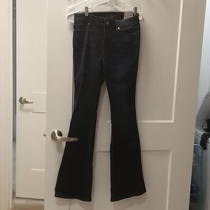 Mid rise skinny flare jeans